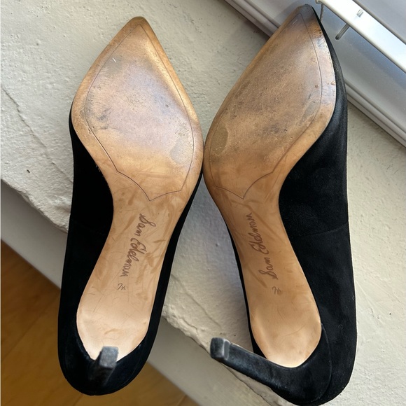Sam Edelman Black Suede Heel, Size 7.5 - Picture 3 of 8